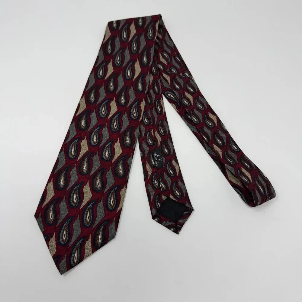Vintage J.Z. Richards Parisian All Silk Paisley Tie